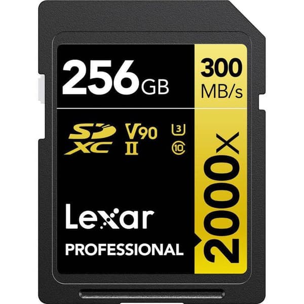 LEXAR SD-kort Pro 256 GB 2000X 300 MB/s