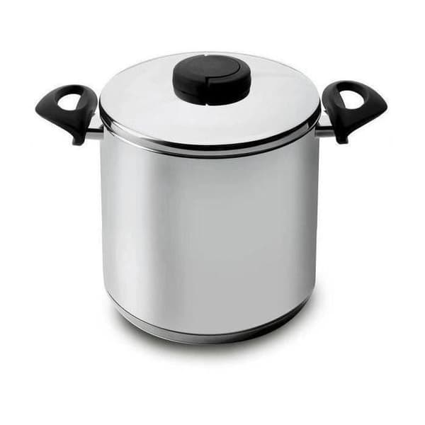 Studio D hög gryta: 24 cm + lock - rostfritt stål