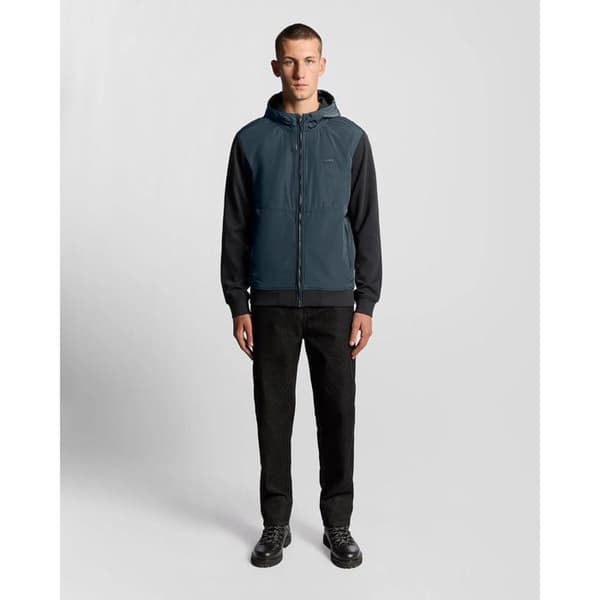 Hybrid hoodie med half raglan Lyle & Scott