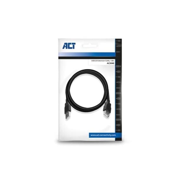 ACT USB 2.0 A hane - En honförlängningskabel - 1,8 m