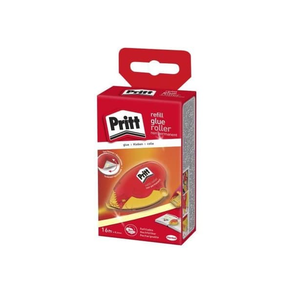 Roller med lim - PRITT - 8,4 mm x 16 m - Icke permanent - Applikationsprecision - Flexibel