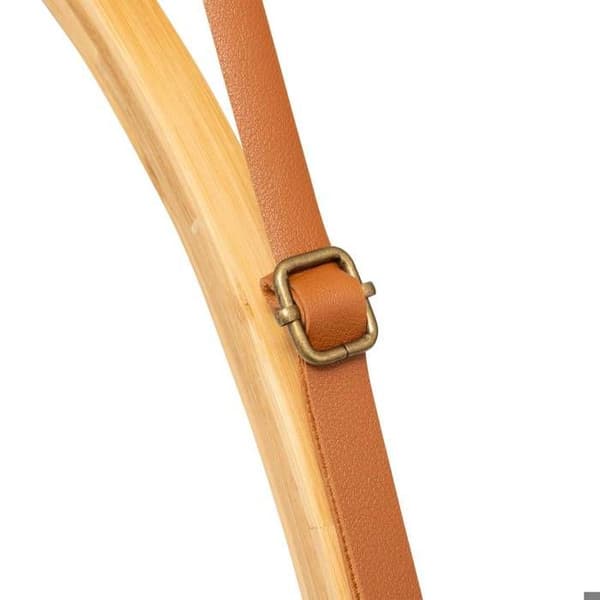 Rund väggspegel med läderrem D50cm - 5 five simply smart