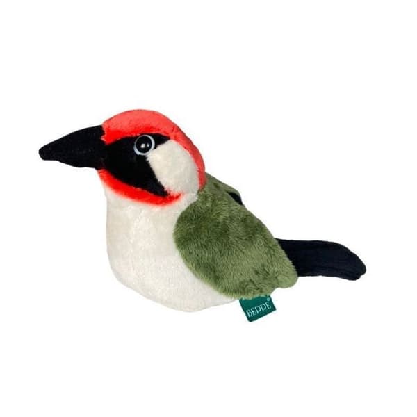 Fågel - BEPPE - Beppe Pic - Grön - 13 cm - Huvudfärg Grön