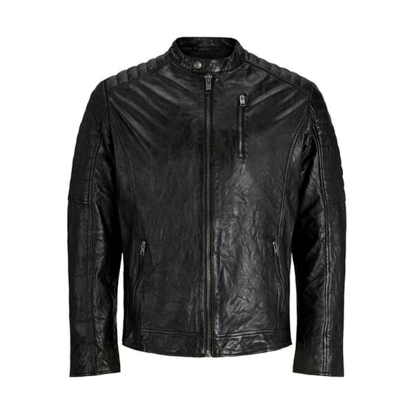 Jack & Jones Richard läderjacka - svart