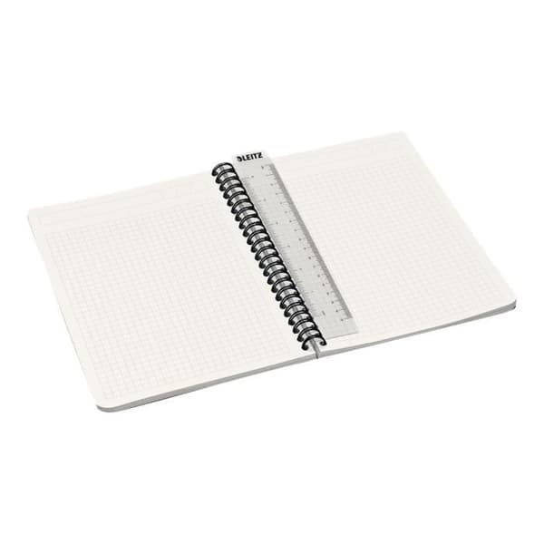 Cahier A5 - ESSELTE - Leitz Office - 180 sidor - Metallringar - Grön rutnät