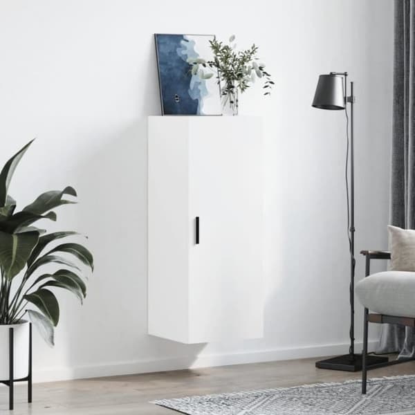 vidaXL Väggskåp Vit 34,5x34x90 cm 828868
