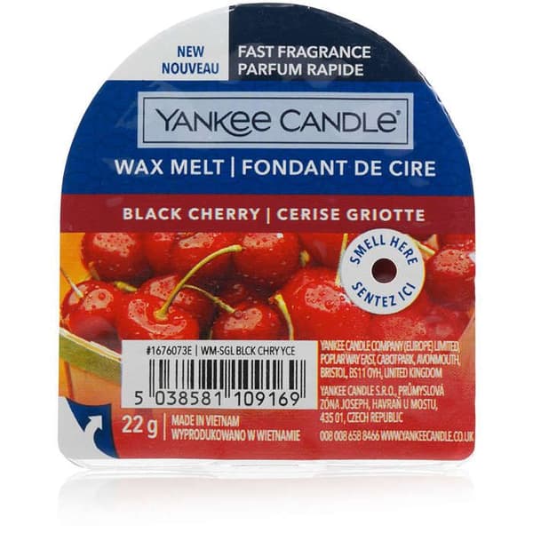 YANKEE CANDLE VAXSMÄLTNING BLACK CHERRY RUMSDOFTER INOMHUS