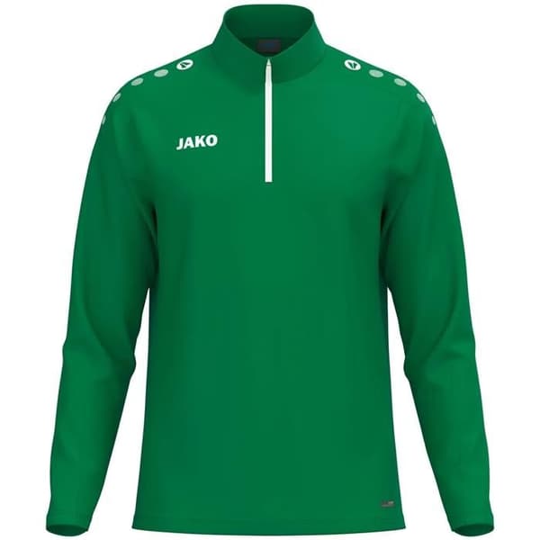 Jako One ziptröja - sportgrön