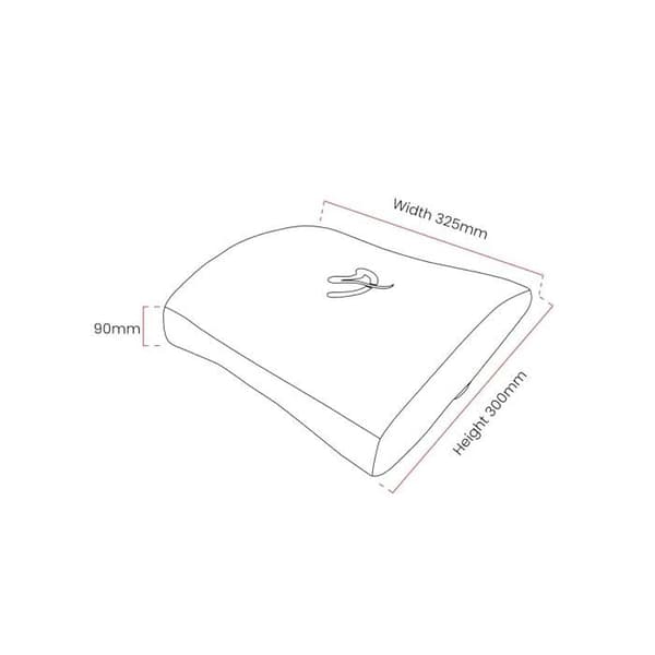 Lumbärstödskudde - Arozzi - One size - Minnesskum - Svart - Anatomisk