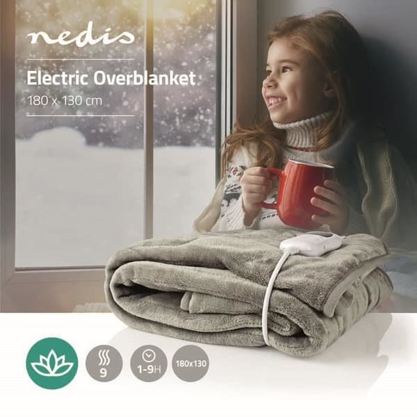 Nedis elektrisk filt | PEBL140CWT | Grå