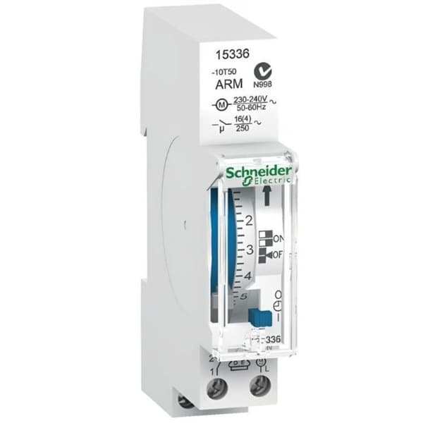 SCHNEIDER 15336 MEKANISK TIDSWITCH IH MULTI 9 CYCLE 24 H 1 OF