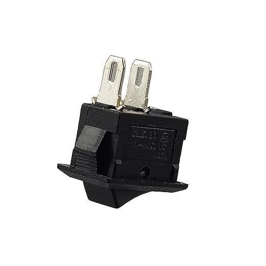 Vippbrytare - Svart - 250 V 3 A AC/DC - Rektangulär - 9 x 13 mm - 2 poler ON/OFF