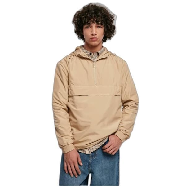 Urban Classics Basic vattentät jacka - beige - XL