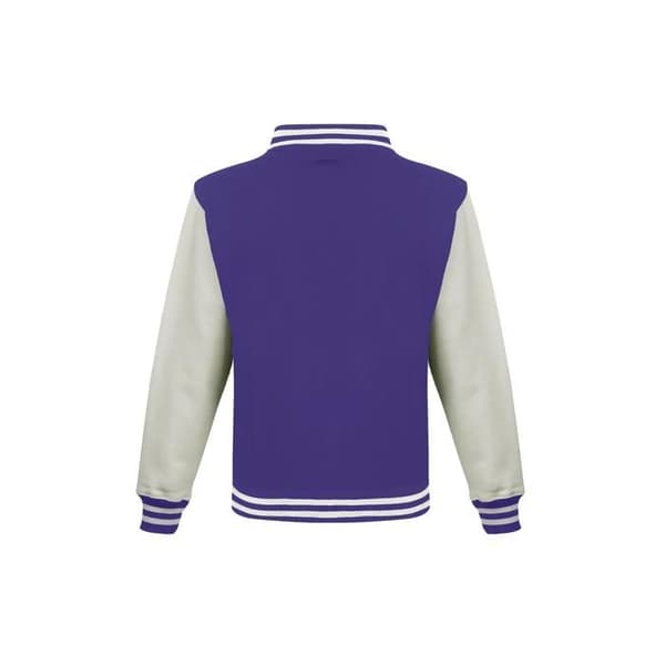 Bomberbarn Just Hoods Baseball - lila / vit