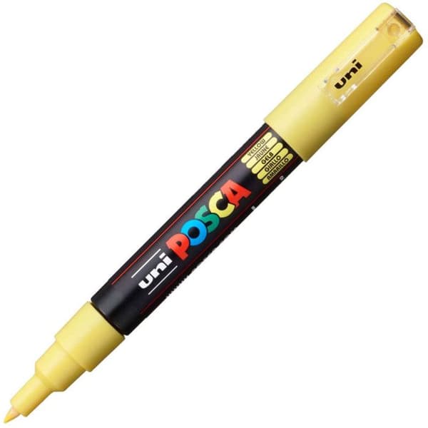 Marker - POSCA - Gul - Extra fin spets 0,7/1mm - Opaque - Konisk