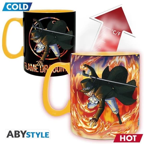 Mugg - ABYstyle - Färändring - 460 ml - Luffy & Sabo - Keramik
