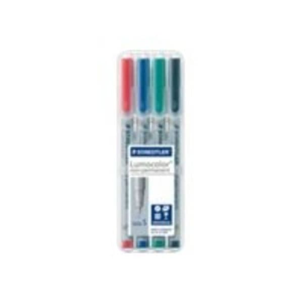 Pack 4 Staedtler S icke-permanenta markörer