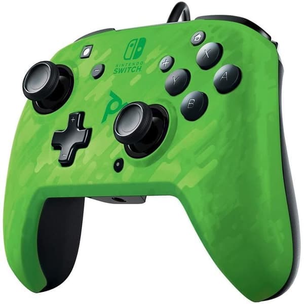 Spelkontroll - PDP - Faceoff Camo - Trådbunden - Nintendo Switch - Integrerad ljud