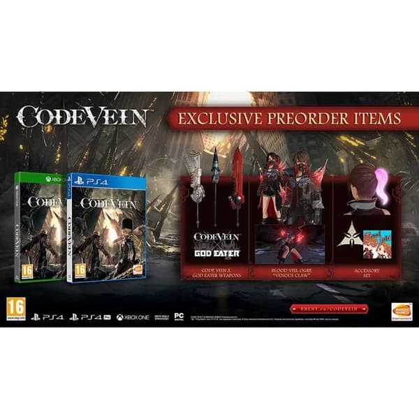 Rollspel - Bandai Namco Entertainment - Code Vein - Xbox One - Standard Edition - PEGI 16+