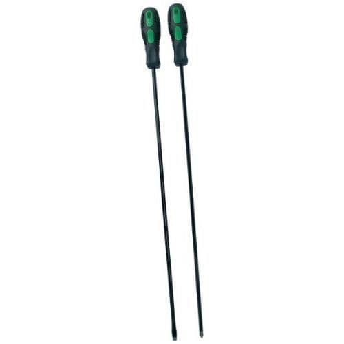Tournevis - Mannesmann - M11250 - Krom Vanadium - Extra lång blad - 2-delars set