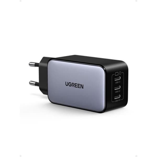 USB-C-laddare 65W - UGREEN - Nexode 65W - GaNInfinity - 3 USB-C-portar - Kompakt
