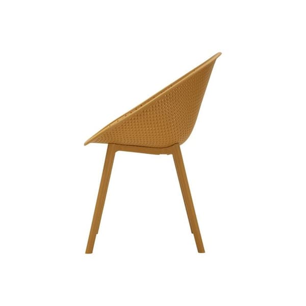 Set med 2 Trädgårdsstolar "Ibiza" 83cm Senap