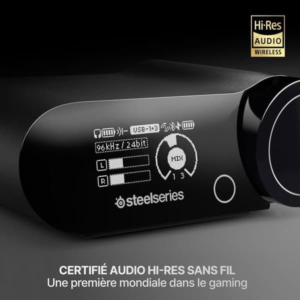 Spel Headset - STEELSERIES - Arctis Nova Elite - Trådlös - 96 kHz/24 Bit - Svart