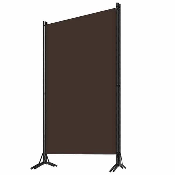 vidaXL 3-Panel Rumsavdelare Brun 260x180 cm