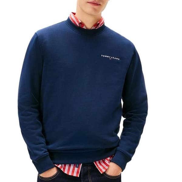 Sweat Marine Man Tommy Hilfiger Linear Crew