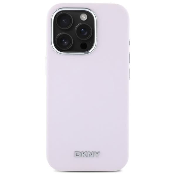 Mobilskal - DKNY - iPhone 16 Pro - Rosa - Flytande silikon - Rep-skydd
