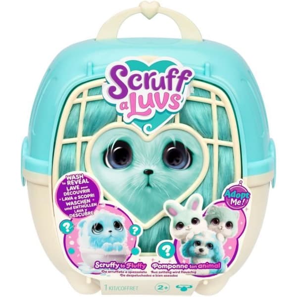 Plushdjur - SCRUFF A LUVS - Furry boll - Blå