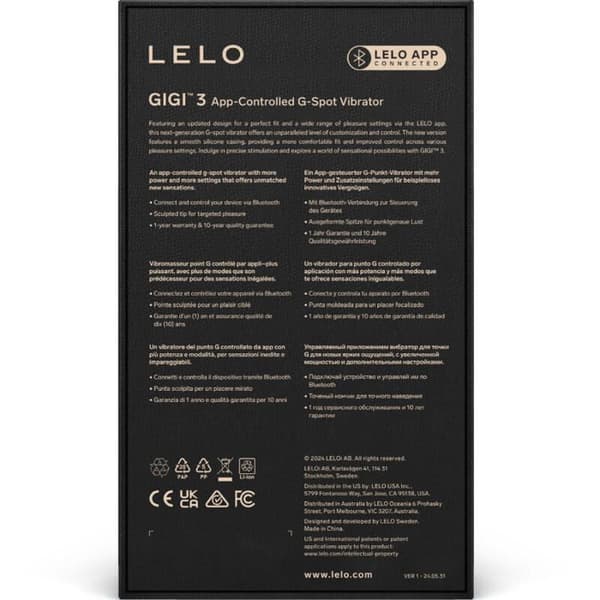 LELO - LELO - GIGI 3 VIBRATOR POINT G BLÅ