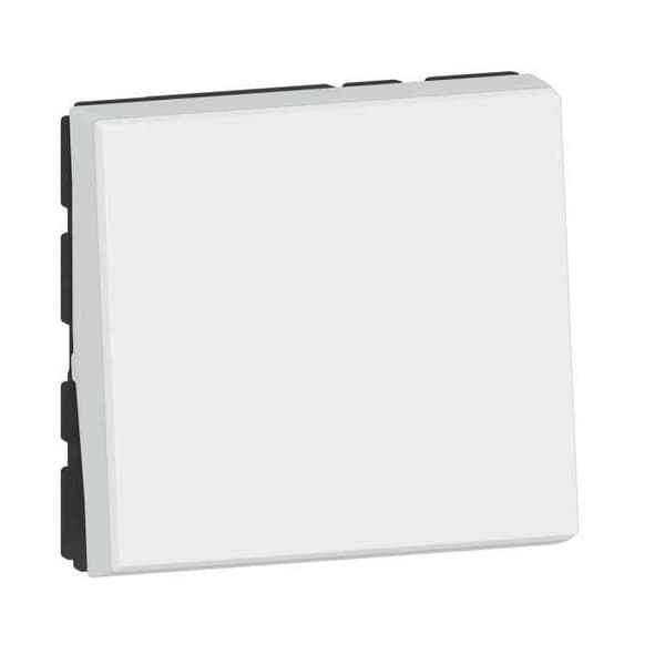 LEGRAND - Mosaiktryckknapp 6A 2 modulära vita moduler