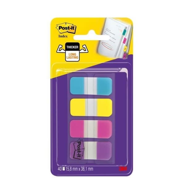 Stela mots - POST-IT - 40 stycken - Klara färger - Snabb identifiering