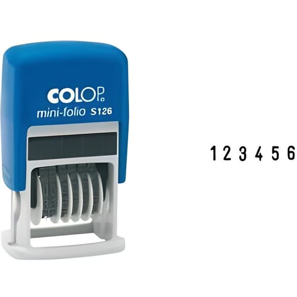 COLOP S126 Mini Dater Numreringsstämpel, 6 band...