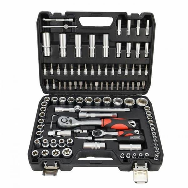 AWTOOLS NYCKELSET 108 delar 1/2"" / 1/4"" BLACK LINE