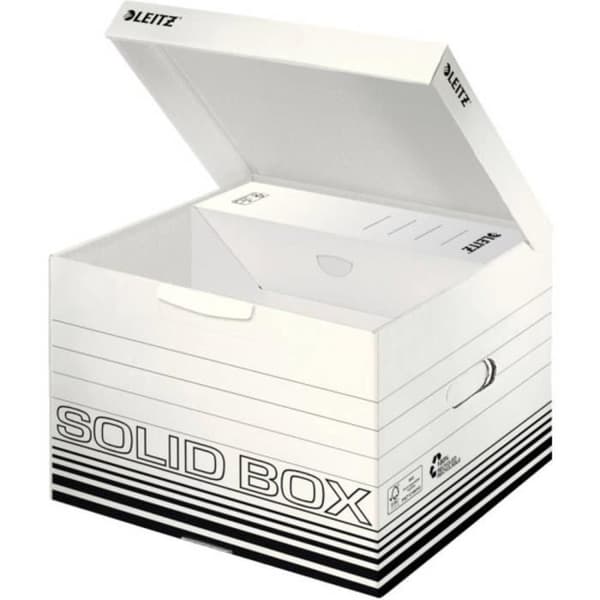 Arkivlåda - LEITZ - 6118-00-01 - DIN A4 - Folio - Vit-Svart