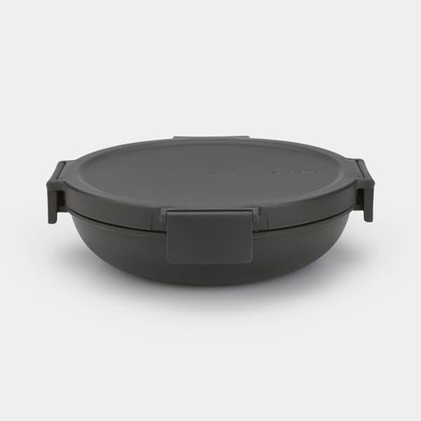 MAKE&TAKE LUNCH BOX PORTAVIVANDE RUND 1L MÖRKGREY