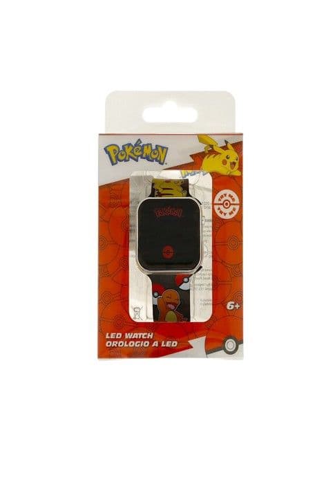 Klocka - Pokemon - LED - Barn - Svart - Silikon