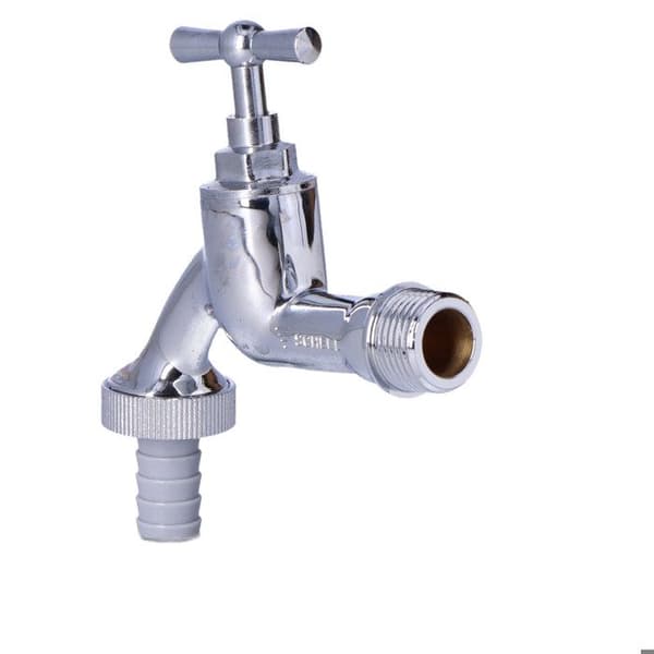 Kromad kran 1/2" med fjärilsknapp