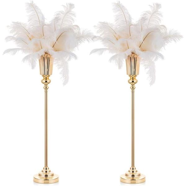 Vas Trompette NUPTIO 2 Delar 77.5cm Guld - Elegant Blomsterstöd för Bröllop