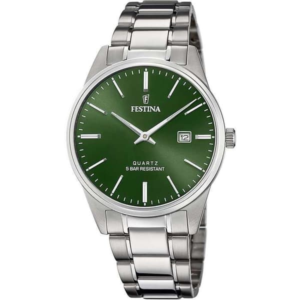 Klocka - Grön Stål - Festina - F20511/5