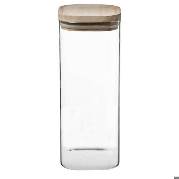 3 stapelbara glasburkar "Hermet" med trälock - 5 five simply smart