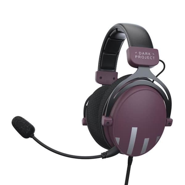 Spelheadset - Dark Project - HS4 - Avtagbar mikrofon - Metallram - 3,5 mm