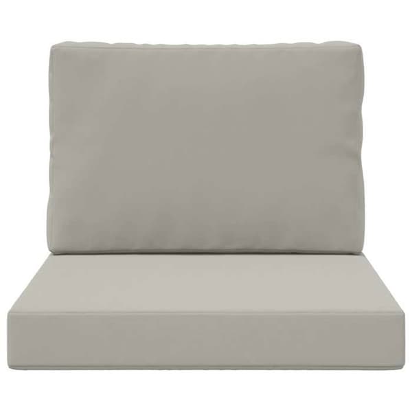 vidaXL Utomhussoffkudde 2 st Grå Polyester, Modern skumkudde för utomhus 900711