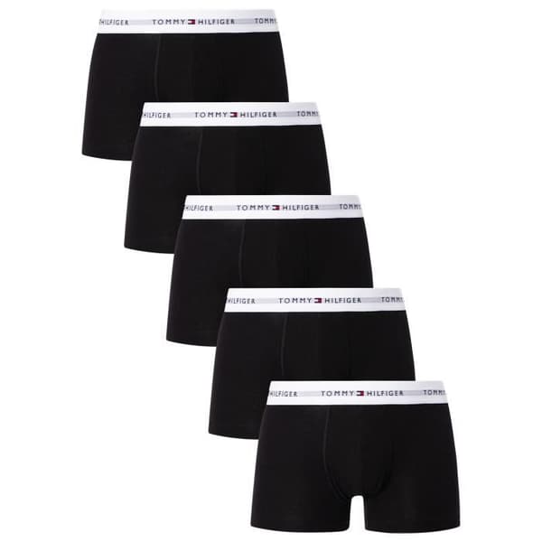 Tommy Hilfiger herr 5-pack trunks, svart