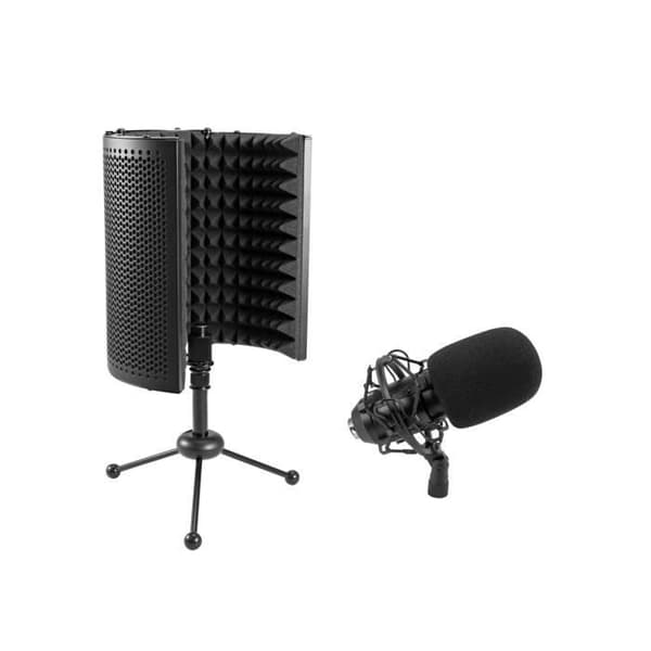OMNITRONIC Set mic cm-78mk2 mikrofon med stor membran + as-04 skrivbordsmikrofon