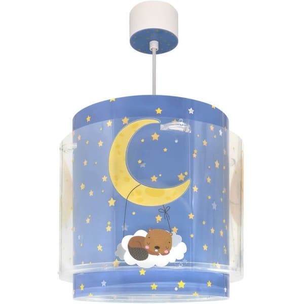 Dalber hänglampa barn Moon Dreams – Måne, blå