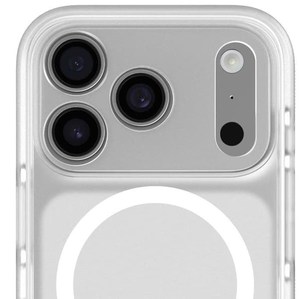 MagSafe-fodral - DECODED - iPhone 17 Pro - Hybrid - Stötresistent - Vit
