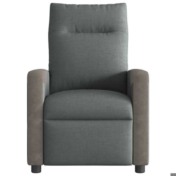vidaXL Recliner Grått Tyg 4104840